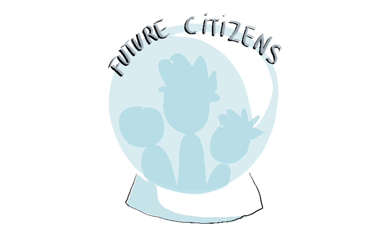 Illustration med titlen "Future Citizens"